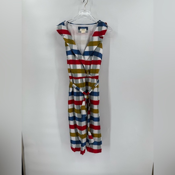 ANTHROPOLOGIE MAEVE "Cricket Club" Fit & Flare Collared Gingham
Dress‎ Size 6 - Picture 2 of 6